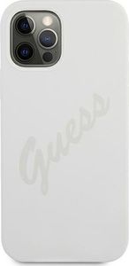 Guess Etui Guess GUHCP12MLSVSCR Apple iPhone 12/12 Pro kremowy/cream hardcase Script Vintage 3