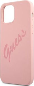 Guess Etui Guess GUHCP12MLSVSPI Apple iPhone 12/12 Pro różowy/pink hardcase Script Vintage 6