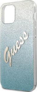 Guess Etui Guess GUHCP12MPCUGLSBL Apple iPhone 12/12 Pro niebieski/blue hardcase Glitter Gradient Script 6