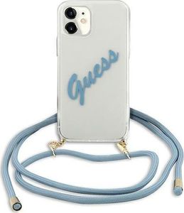 Guess Etui Guess GUHCP12SCRTVSBL Apple iPhone 12 mini niebieski/blue hardcase Script Vintage 2