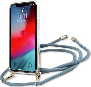 Guess Etui Guess GUHCP12SCRTVSBL Apple iPhone 12 mini niebieski/blue hardcase Script Vintage 4