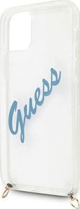 Guess Etui Guess GUHCP12SCRTVSBL Apple iPhone 12 mini niebieski/blue hardcase Script Vintage 5