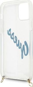 Guess Etui Guess GUHCP12SCRTVSBL Apple iPhone 12 mini niebieski/blue hardcase Script Vintage 6
