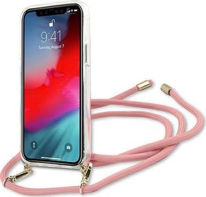 Guess Etui Guess GUHCP12SCRTVSPI Apple iPhone 12 mini różowy/pink hardcase Script Vintage 4