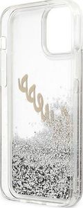 Guess Etui Guess GUHCP12SGLVSSI Apple iPhone 12 mini srebrny/silver hardcase Glitter Vintage Script 8