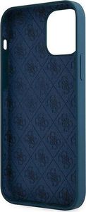 Guess Etui Guess GUHCP12SLSLMGBL Apple iPhone 12 mini niebieski/blue hardcase Metal Logo Script 7