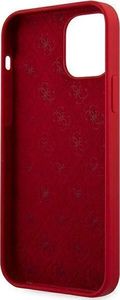 Guess Etui Guess GUHCP12SLSLMGRE Apple iPhone 12 mini czerwony/red hardcase Metal Logo Script 7