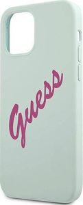 Guess Etui Guess GUHCP12SLSVSBF Apple iPhone 12 mini niebieski fuksja/blue fuschia hardcase Silicone Vintage 6