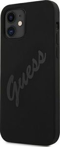 Guess Etui Guess GUHCP12SLSVSBK Apple iPhone 12 mini czarny/black hardcase Script Vintage 2
