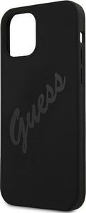 Guess Etui Guess GUHCP12SLSVSBK Apple iPhone 12 mini czarny/black hardcase Script Vintage 6