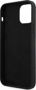 Guess Etui Guess GUHCP12SLSVSBW Apple iPhone 12 mini czarno biały/black white hardcase Silicone Vintage 7
