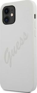 Guess Etui Guess GUHCP12SLSVSCR Apple iPhone 12 mini kremowy/cream hardcase Script Vintage 2