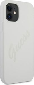 Guess Etui Guess GUHCP12SLSVSCR Apple iPhone 12 mini kremowy/cream hardcase Script Vintage 4