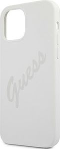 Guess Etui Guess GUHCP12SLSVSCR Apple iPhone 12 mini kremowy/cream hardcase Script Vintage 6