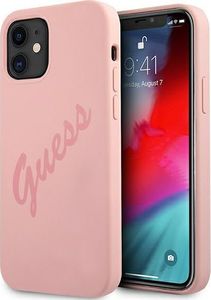 Guess Etui Guess GUHCP12SLSVSPI Apple iPhone 12 mini różowy/pink hardcase Script Vintage 1