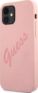 Guess Etui Guess GUHCP12SLSVSPI Apple iPhone 12 mini różowy/pink hardcase Script Vintage 2