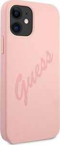 Guess Etui Guess GUHCP12SLSVSPI Apple iPhone 12 mini różowy/pink hardcase Script Vintage 4