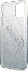 Guess Etui Guess GUHCP12SPCUGLSBL Apple iPhone 12 mini niebieski/blue hardcase Glitter Gradient Script 7