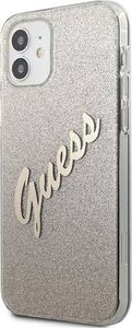 Guess Etui Guess GUHCP12SPCUGLSGO Apple iPhone 12 mini złoty/gold hardcase Glitter Gradient Script 2