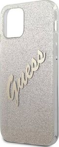 Guess Etui Guess GUHCP12SPCUGLSGO Apple iPhone 12 mini złoty/gold hardcase Glitter Gradient Script 6