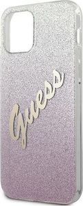 Guess Etui Guess GUHCP12SPCUGLSPI Apple iPhone 12 mini różowy/pink hardcase Glitter Gradient Script 6
