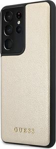 Guess Etui Guess GUHCS21LIGLGO Samsung Galaxy S21 Ultra złoty/gold hard case Iridescent 2