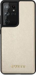 Guess Etui Guess GUHCS21LIGLGO Samsung Galaxy S21 Ultra złoty/gold hard case Iridescent 3