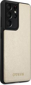 Guess Etui Guess GUHCS21LIGLGO Samsung Galaxy S21 Ultra złoty/gold hard case Iridescent 4