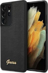 Guess Etui Guess GUHCS21LPCUMLLIBK Samsung Galaxy S21 Ultra czarny/black hardcase Lizard Collection 1