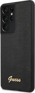 Guess Etui Guess GUHCS21LPCUMLLIBK Samsung Galaxy S21 Ultra czarny/black hardcase Lizard Collection 2