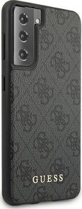 Guess Etui Guess GUHCS21MG4GFGR Samsung Galaxy S21+ Plus szary/grey hard case 4G Metal Gold Logo 4