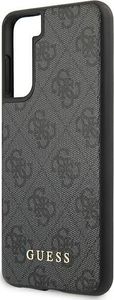 Guess Etui Guess GUHCS21MG4GFGR Samsung Galaxy S21+ Plus szary/grey hard case 4G Metal Gold Logo 6