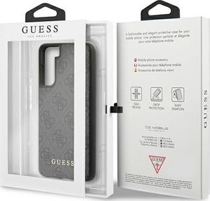 Guess Etui Guess GUHCS21MG4GFGR Samsung Galaxy S21+ Plus szary/grey hard case 4G Metal Gold Logo 8