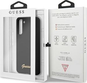 Guess Etui Guess GUHCS21MLSLMGBK Samsung Galaxy S21+ Plus czarny/black hardcase Silicone Script Metal Logo 8
