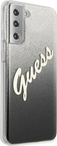 Guess Etui Guess GUHCS21MPCUGLSBK Samsung Galaxy S21+ Plus czarny/black hardcase Glitter Gradient Script 4