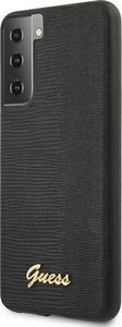 Guess Etui Guess GUHCS21MPCUMLLIBK Samsung Galaxy S21+ Plus czarny/black hardcase Lizard Collection 2