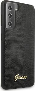 Guess Etui Guess GUHCS21MPCUMLLIBK Samsung Galaxy S21+ Plus czarny/black hardcase Lizard Collection 4