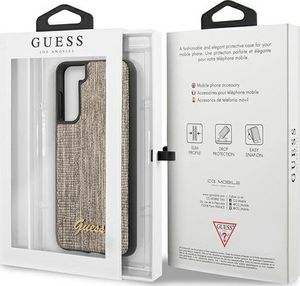 Guess Etui Guess GUHCS21MPCUMLLIGO Samsung Galaxy S21+ Plus złoty/gold hardcase Lizard Collection 8