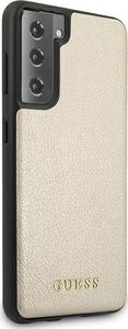 Guess Etui Guess GUHCS21SIGLGO Samsung Galaxy S21 złoty/gold hard case Iridescent 4