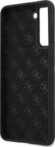 Guess Etui Guess GUHCS21SLSLMGBK Samsung Galaxy S21 czarny/black hardcase Silicone Script Metal Logo 7
