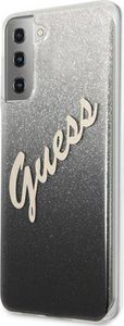 Guess Etui Guess GUHCS21SPCUGLSBK Samsung Galaxy S21 czarny/black hardcase Glitter Gradient Script 2