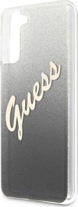 Guess Etui Guess GUHCS21SPCUGLSBK Samsung Galaxy S21 czarny/black hardcase Glitter Gradient Script 6