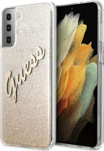 Guess Etui Guess GUHCS21SPCUGLSGO Samsung Galaxy S21 złoty/gold hardcase Glitter Gradient Script 2
