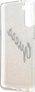 Guess Etui Guess GUHCS21SPCUGLSGO Samsung Galaxy S21 złoty/gold hardcase Glitter Gradient Script 7