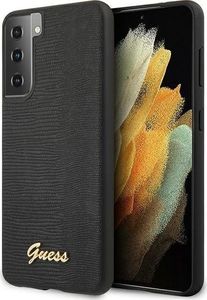 Guess Etui Guess GUHCS21SPCUMLLIBK Samsung Galaxy S21 czarny/black hardcase Lizard Collection 1