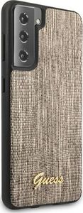 Guess Etui Guess GUHCS21SPCUMLLIGO Samsung Galaxy S21 złoty/gold hardcase Lizard Collection 4