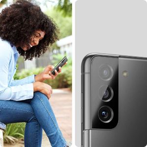 Spigen Szkło hartowane na aparat Spigen Optik Camera Lens Samsung Galaxy S21+ Plus Black 9