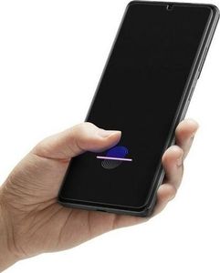 Spigen Szkło hartowane z klejem UV Spigen Glas.TR Platinum Samsung Galaxy S21 Ultra 4