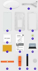 Spigen Szkło hartowane z klejem UV Spigen Glas.TR Platinum Samsung Galaxy S21 Ultra 5