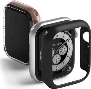 Ringke Etui Nakładka Ringke Slim Apple Watch 44mm Matte Black + Clear [2 PACK] 4